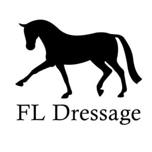 FL Dressage logo designet og tegnet af Signature Design - grafisk design i Silkeborg og Ikast