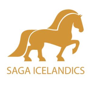 SAGA ICELANDICS logo designet og tegnet af Signature Design - grafisk design i Silkeborg og Ikast
