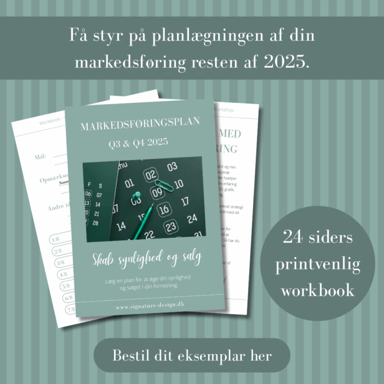 Printvenlig markedsføringsplan til 2. halvår af 2025