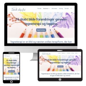 Professionel hjemmeside til terapeuter - designet af Signature Design - Få en hjemmeside, der er overskuelig for dine klienter, så de booker tid i din kalender.